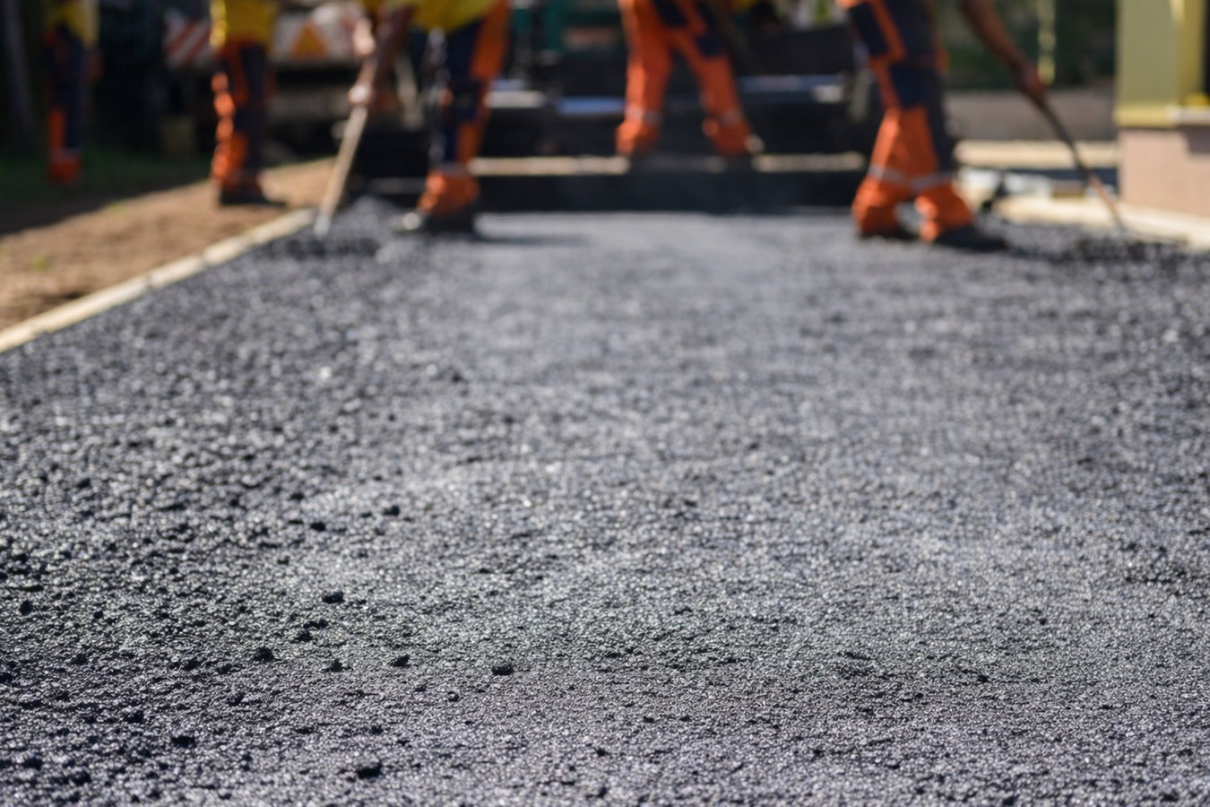 Concrete parking lot building